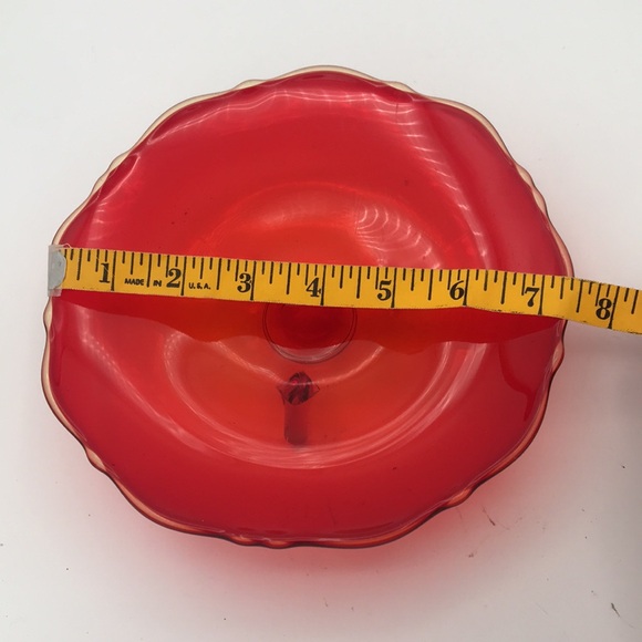 VTG Viking Amberina Footed Bon Bon Dish - Picture 5 of 5